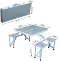 4pcs Portable Outdoor Folding Tables and Chairs One - BuzzerFish