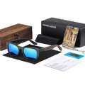 Black Bamboo Wooden Frame Sunglasses - BuzzerFish